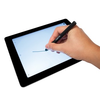 TOUCH PEN LOGILINK, pt. tablete si smartphone, varf din cauciuc, forma hexagonala, aluminiu, negru, 