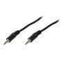 CABLU audio LOGILINK stereo (3.5 mm jack T/T), 3m, negru 