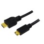CABLU video LOGILINK, adaptor HDMI (T) la Mini-HDMI (Type C)(T), 1.5m, conectori auriti, rezolutie maxima 4K DCI (4096 x 2160) la 60 Hz, negru, 