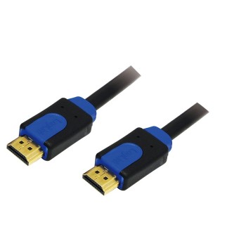 CABLU video LOGILINK, HDMI (T) la HDMI (T), 1m, premium, conectori auriti, rezolutie maxima 4K (3840 x 2160) la 60 Hz, negru, 