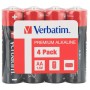 BATERIE VERBATIM  AA (R6), 1.5V alcalina,  4 buc., shrink wrap 
