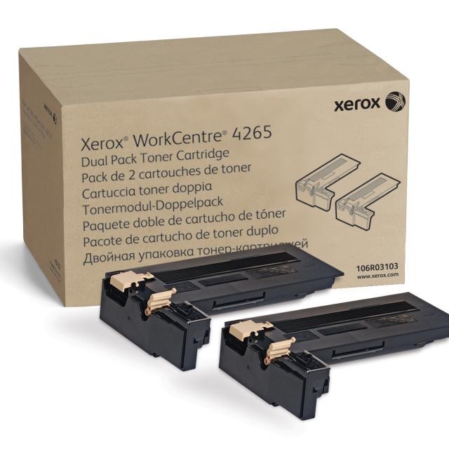 Toner Original Xerox Black, 106R03103, pentru WC4265|, 2 x 25K, (timbru verde 1.2 lei) , 