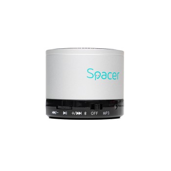 BOXA SPACER portabila bluetooth TOPPER, RMS:  3W, control volum, acumulator 520mAh, timp de functionare pana la 5 ore, distanta de functionare pana la 10m, incarcare USB, SILVER, 