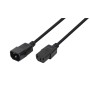 CABLU alimentare LOGILINK prelungitor, 3m, intrare C14, iesire C13, 10A, bulk, black, 