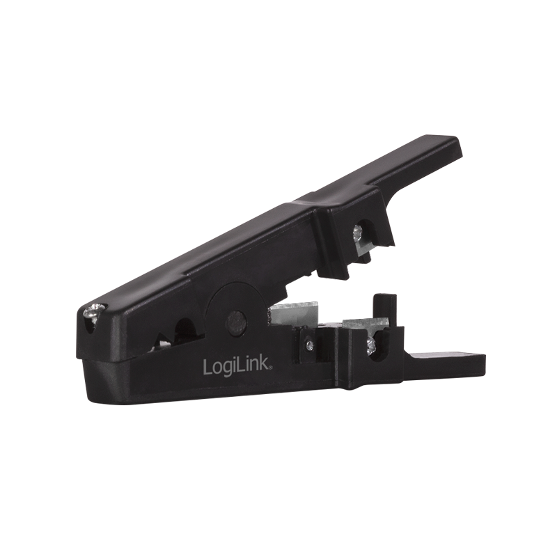 CLESTE dezizolare cablu, LOGILINK, functii: dezizolare cablu, taiere cablu 3.2-9.5mm, surub reglare diametru, negru, 