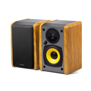 BOXE EDIFIER 2.0, RMS:  24W (2 x 12W), bluetooth, volum, bass, conectare simultana cu 2 echipamente BT, 220V alimentare, brown 