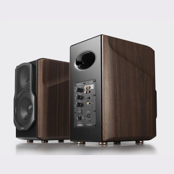 BOXE EDIFIER 2.0, RMS: 130W (2 x 15W, 1 x 50W, 1 x 50W), bluetooth, telecomanda wireless, volum, bass, treble, optical, coaxial, brown, 