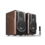 BOXE EDIFIER 2.0, RMS: 130W (2 x 15W, 1 x 50W, 1 x 50W), bluetooth, telecomanda wireless, volum, bass, treble, optical, coaxial, brown, 