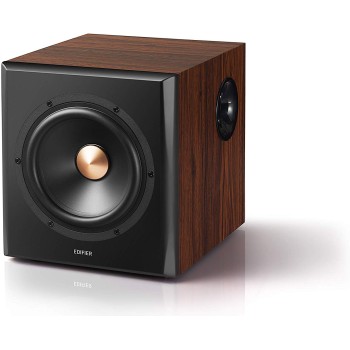 BOXE EDIFIER 2.1, RMS: 155W (2 x 10W, 2 x 30W, 1 x 75W), bluetooth, telecomanda wireless, woofer wireless, volum, bass, treble, optical, coaxial, brown, 