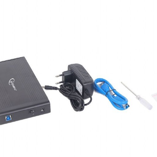 RACK extern GEMBIRD, extern pt. HDD, 3.5 inch, S-ATA, interfata PC USB 3.0, aluminiu, negru, 