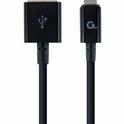 CABLU alimentare si date GEMBIRD, pt. smartphone, USB 2.0 (T) la Lightning (T), 2m, black, 
