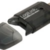CARD READER extern LOGILINK, interfata USB 2.0, citeste/scrie: SD, MMC, RS-MMC; plastic, negru-transparent 