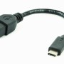 CABLU adaptor OTG GEMBIRD, pt. smartphone, USB 3.0 Type-C (T) la USB 3.0 (M), 20cm, asigura conectarea telef. la o tastatura, mouse, HUB, stick, etc., negru, 