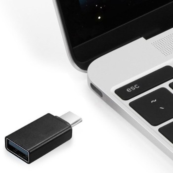 ADAPTOR GEMBIRD, pt. smartphone, USB 2.0 Type-C (T) la USB 2.0 (M), negru, 