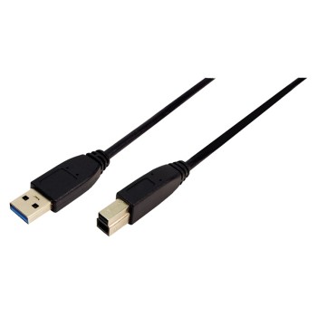 CABLU USB LOGILINK, USB 3.0 (T) la USB 3.0 Type-B (T), 1m, black, 