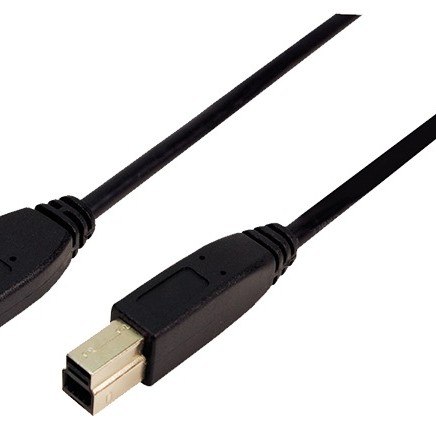 CABLU USB LOGILINK, USB 3.0 (T) la USB 3.0 Type-B (T), 1m, black, 