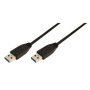 CABLU USB LOGILINK, USB 3.0 (T) la USB 3.0 (T), 1m, black, 