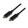 CABLU alimentare si date LOGILINK, pt. smartphone, USB 3.2, USB Type-C (T) la USB Type-C (T), 1m, negru, 