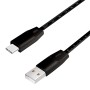 CABLU alimentare si date LOGILINK, pt. smartphone, USB 2.0 (T) la USB 2.0 Type-C (T), 1m, premium, cablu cu marcaj metric, negru, 