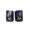 BOXE SPACER Gaming 2.0, RMS:  6W (2 x 3W), control volum, 2 x LED, USB power, black, 