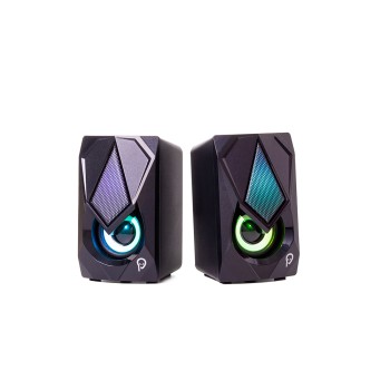 BOXE SPACER Gaming 2.0, RMS:  6W (2 x 3W), control volum, 2 x LED, USB power, black, 