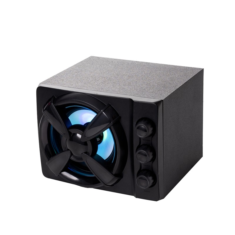 BOXE SPACER Gaming 2.1, RMS: 11W (2 x 3W + 5W), control volum, bass si inalte, subwoofer lemn MDF, 3 x LED, USB power, black, 