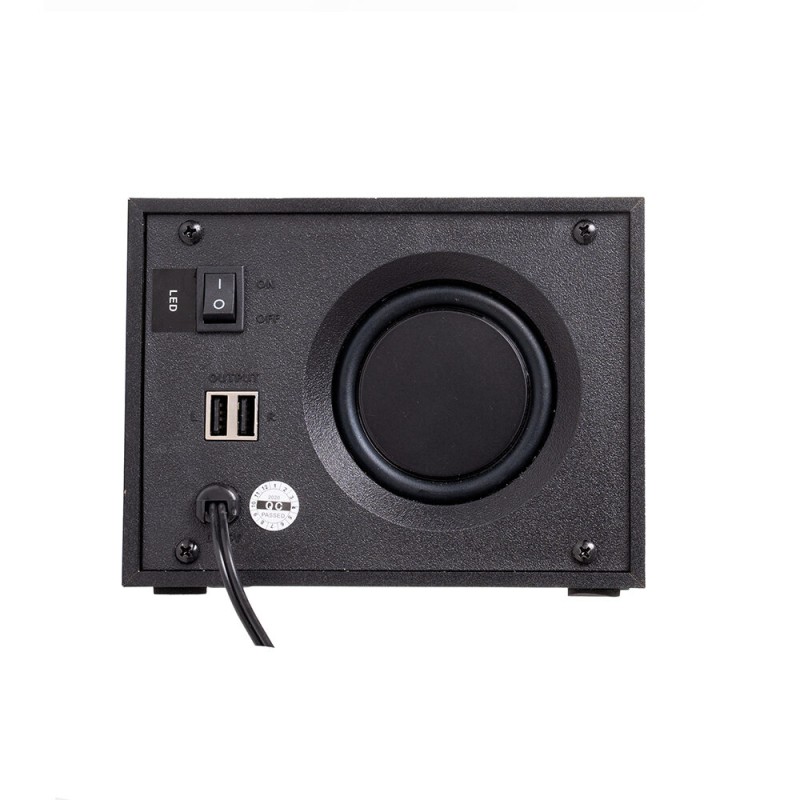 BOXE SPACER Gaming 2.1, RMS: 11W (2 x 3W + 5W), control volum, bass si inalte, subwoofer lemn MDF, 3 x LED, USB power, black, 