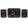 BOXE SPACER Gaming 2.1, RMS: 11W (2 x 3W + 5W), control volum, bass si inalte, subwoofer lemn MDF, 3 x LED, USB power, black, 