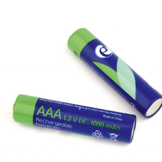 ACUMULATOR GEMBIRD AAA (R3), 1.2V NiMH 1000mAh, 2 buc., 