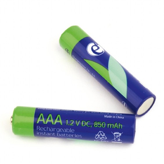 ACUMULATOR GEMBIRD AAA (R3), 1.2V NiMH  850mAh, 2 buc., 