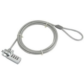 CABLU securitate GEMBIRD pt. notebook, slot standard, cifru cu patru discuri, 1.8m, cablu otel, 