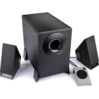 BOXE EDIFIER 2.1, RMS:8.5W(2x2W,1x4.5W),telecomanda pe fir,black;raport semnal-zgomot:85dBA,frecv rasp-sateliti:150Hz-20kHz,subwoofer:20Hz -170kHz, black,