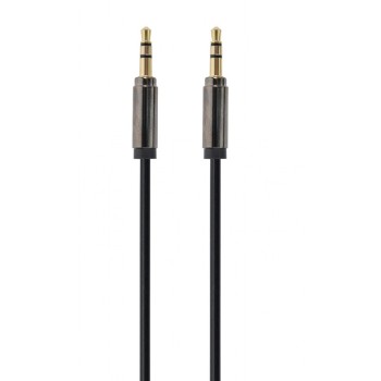 CABLU audio GEMBIRD stereo (3.5 mm jack T/T), 1m, conectori auriti, black 