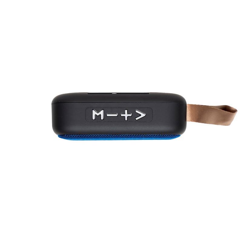 BOXA SPACER portabila bluetooth, POCKET-BLU, RMS:  3W, control volum, acumulator 520mAh, FM (antena interna),timp de functionare pana la 5 ore, distanta de functionare pana la 10m, incarcare USB, BLUE, 
