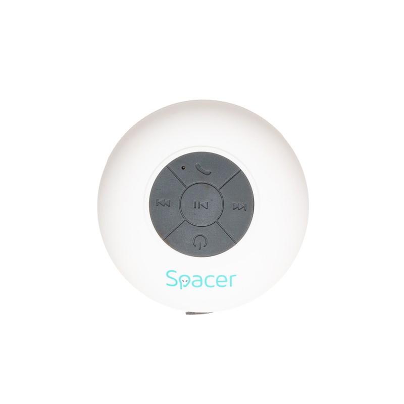 BOXA SPACER portabila bluetooth, DUCKY-WH, RMS:  3W, control volum, acumulator 300mAh, microfon incorporat, timp de funct. pana la 4 ore, distanta max. 10m, incarcare USB, WHITE, 