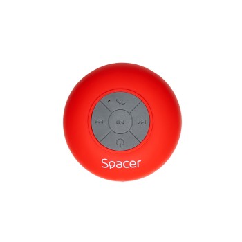 BOXA SPACER portabila bluetooth, DUCKY-RED, RMS:  3W, control volum, acumulator 300mAh, microfon incorporat, timp de funct. pana la 4 ore, distanta max. 10m, incarcare USB, ROSU, 