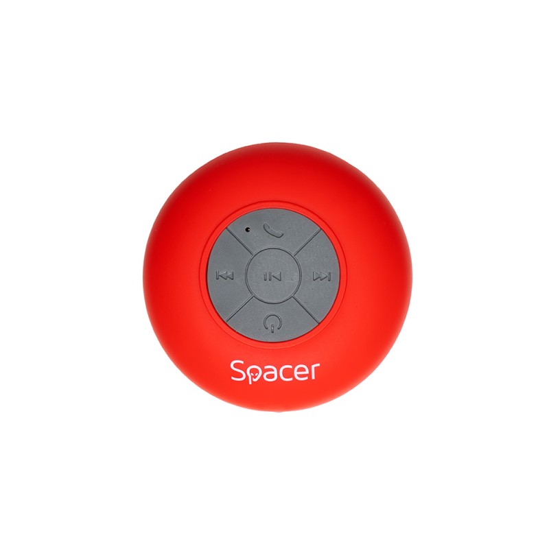 BOXA SPACER portabila bluetooth, DUCKY-RED, RMS:  3W, control volum, acumulator 300mAh, microfon incorporat, timp de funct. pana la 4 ore, distanta max. 10m, incarcare USB, ROSU, 