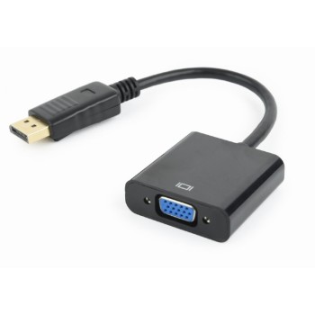 CABLU video GEMBIRD, adaptor DisplayPort (T) la VGA (M), 10cm, rezolutie maxima Full HD (1920 x 1080) la 60Hz, negru, 