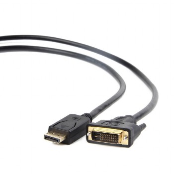 CABLU video GEMBIRD, adaptor DisplayPort (T) la DVI-D DL (T), 1.8m, rezolutie maxima Full HD (1920 x 1080) la 60Hz, negru, 