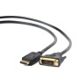 CABLU video GEMBIRD, adaptor DisplayPort (T) la DVI-D DL (T), 1.8m, rezolutie maxima Full HD (1920 x 1080) la 60Hz, negru, 