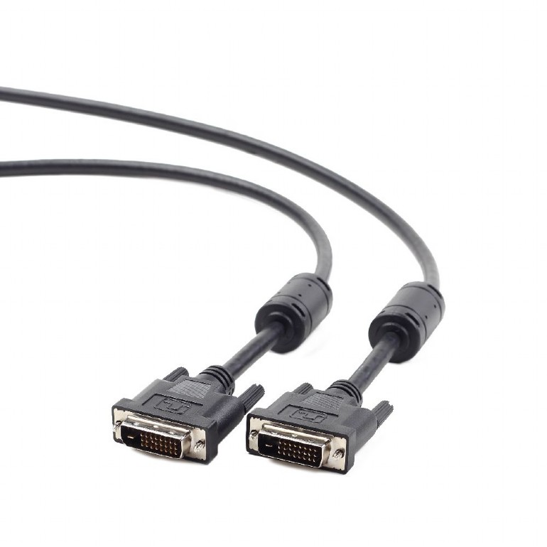 CABLU video GEMBIRD, DVI-D DL (T) la DVI-D DL (T), 3m, negru, 