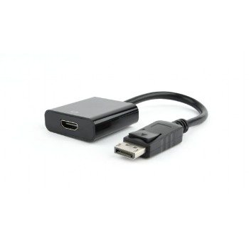 CABLU video GEMBIRD, adaptor DisplayPort (T) la HDMI (M), 10cm, rezolutie maxima Full HD (1920 x 1080) la 60Hz, negru, 