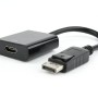 CABLU video GEMBIRD, adaptor DisplayPort (T) la HDMI (M), 10cm, rezolutie maxima Full HD (1920 x 1080) la 60Hz, negru, 