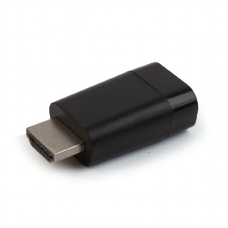 ADAPTOR video GEMBIRD, HDMI (T) la VGA (M), rezolutie maxima 1920 x 1080 la 60Hz, blister packages, black, 