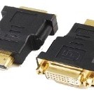 ADAPTOR video GEMBIRD, HDMI (T) la DVI-I DL (M), conectori auriti, black, 