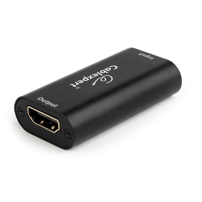 REPEATER semnal GEMBIRD, HDMI (M) la HDMI (M), extindere semnal pana la 40m, negru, 