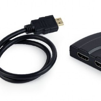 CABLU video GEMBIRD, switch 3 x HDMI (M) la HDMI (T), 0.5m, rezolutie maxima4K UHD (3840 X 2160) la 60 Hz, conecteaza 3 dispozitive