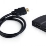 CABLU video GEMBIRD, switch 3 x HDMI (M) la HDMI (T), 0.5m, rezolutie maxima4K UHD (3840 X 2160) la 60 Hz, conecteaza 3 dispozitive