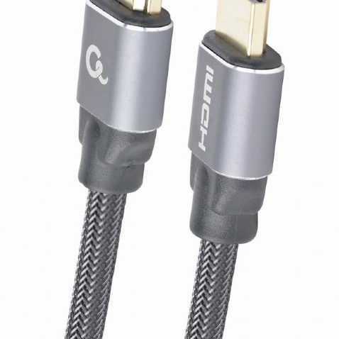 CABLU video GEMBIRD, HDMI (T) la HDMI (T), 5m, premium, conectori auriti, rezolutie maxima 4K (3840 x 2160) la 60 Hz, negru, 
