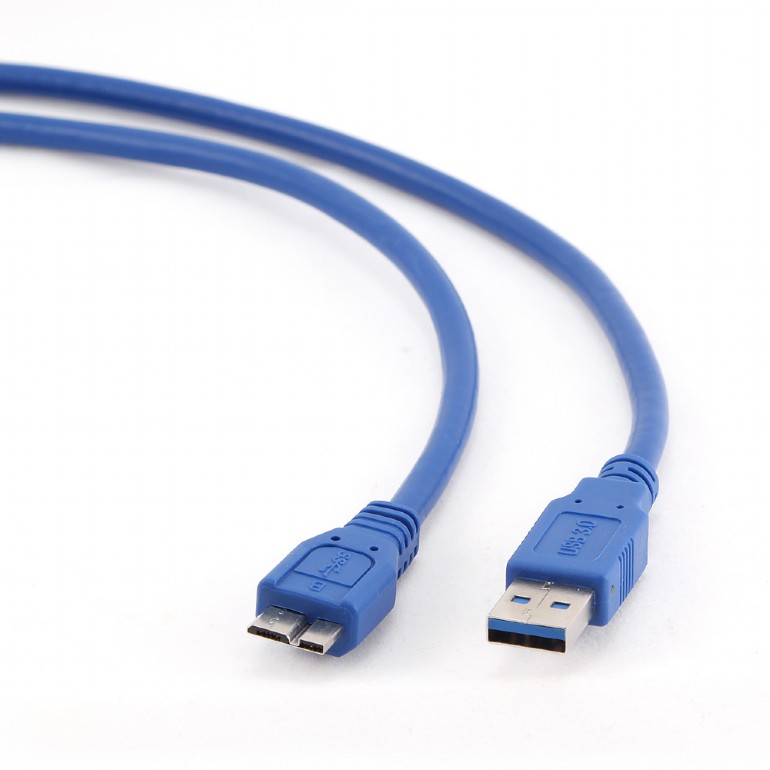 CABLU alimentare si date GEMBIRD, USB 3.0 (T) la Micro-USB 3.0 (T), 0.5m, albastru, 